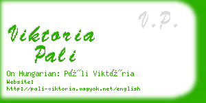 viktoria pali business card